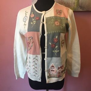 Vintage style alfred dunner cardigan